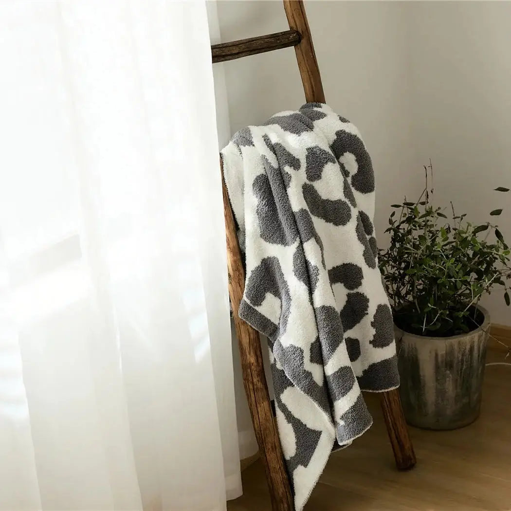 Grey best sale leopard blanket