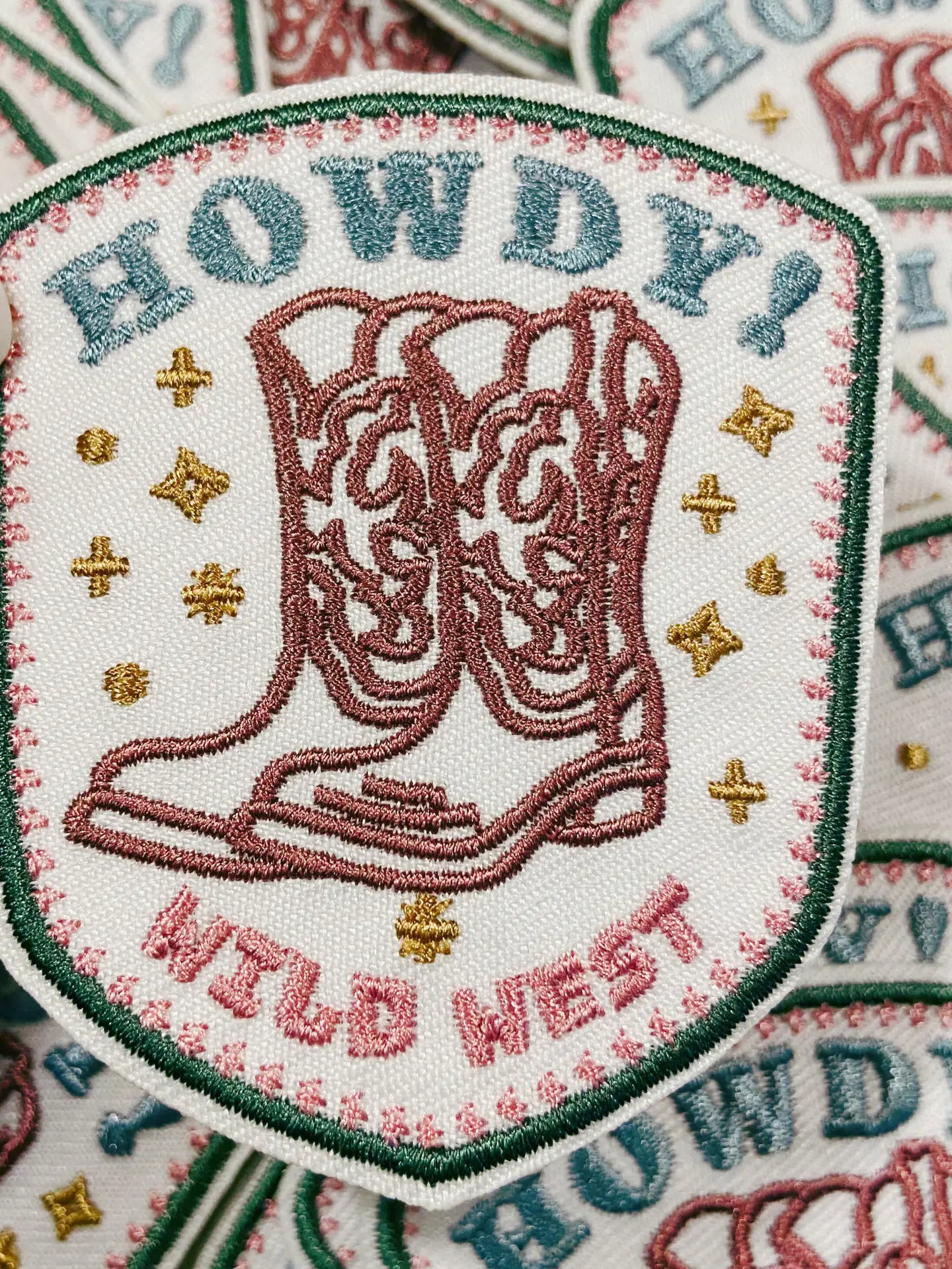 Howdy Wild West Hat Patch