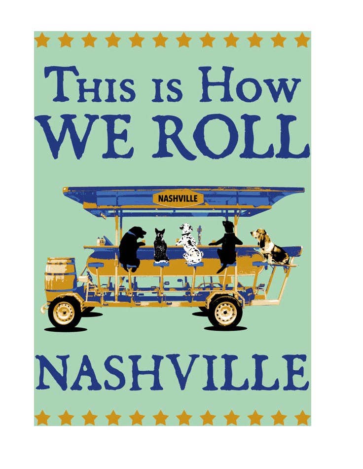 Nashville Postcard - How We Roll Design