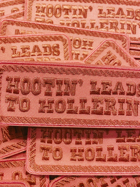 Hootin Leads to Hollerin Hat Patch