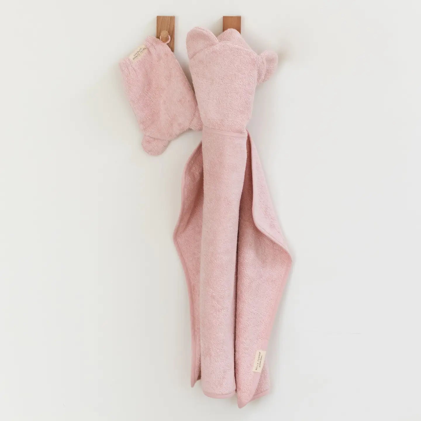 Hooded Towel + Wash Mitt Set