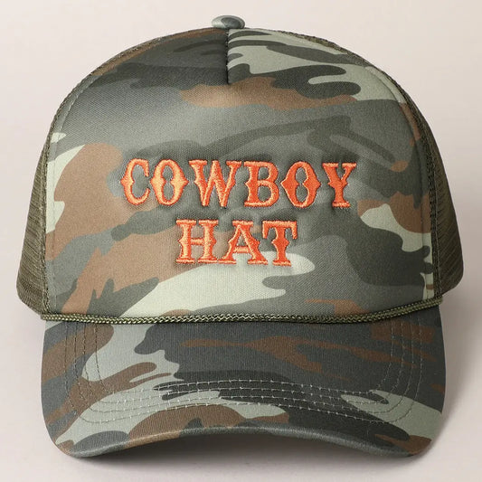 Cowboy Hat Trucker Hat