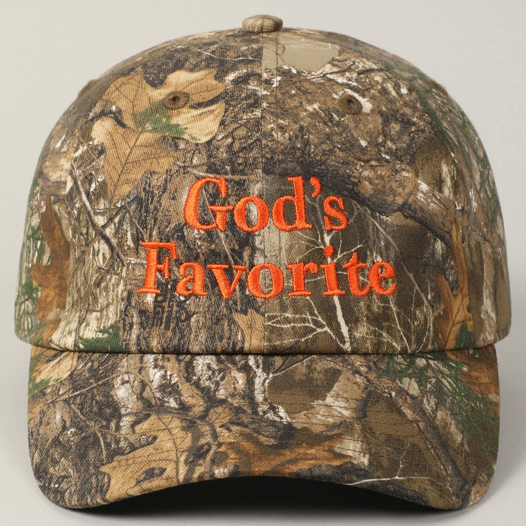 God's Favorite Realtree Camouflage Baseball Cap