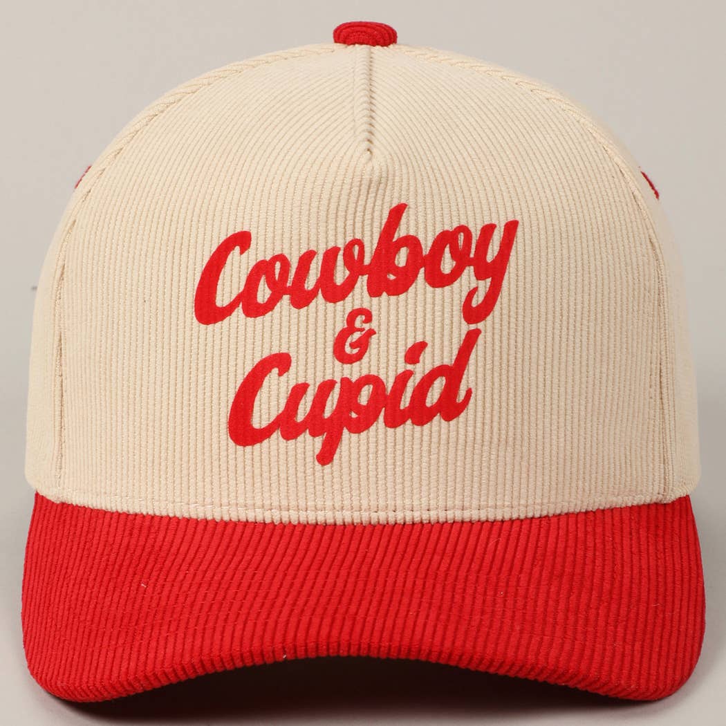 Cowboy & Cupid Two-Tone Corduroy 5-Panel Cap