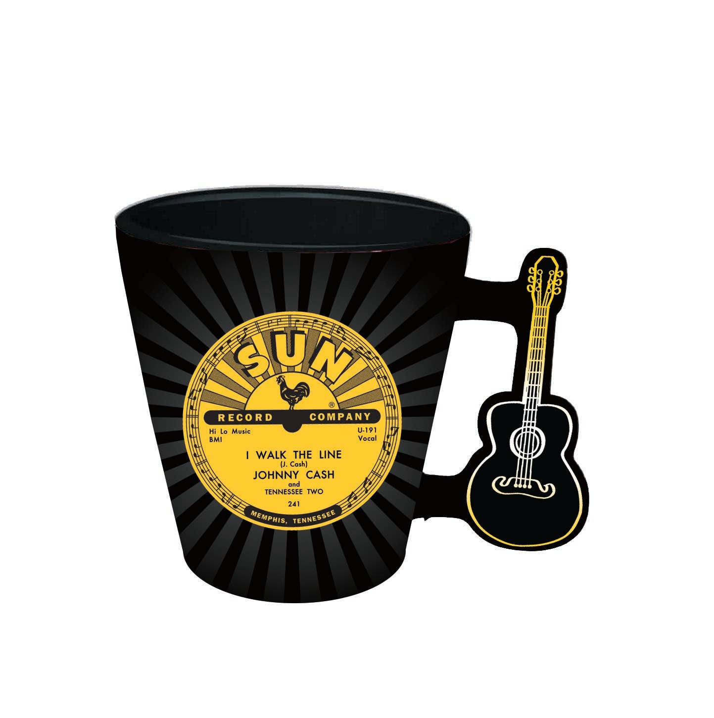 Sun Record Shot Glass - Johnny Cash Guitar Handle