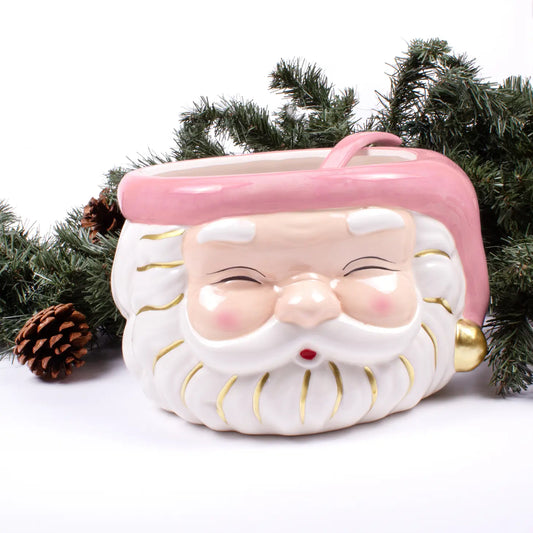 Pink Santa Punch bowl