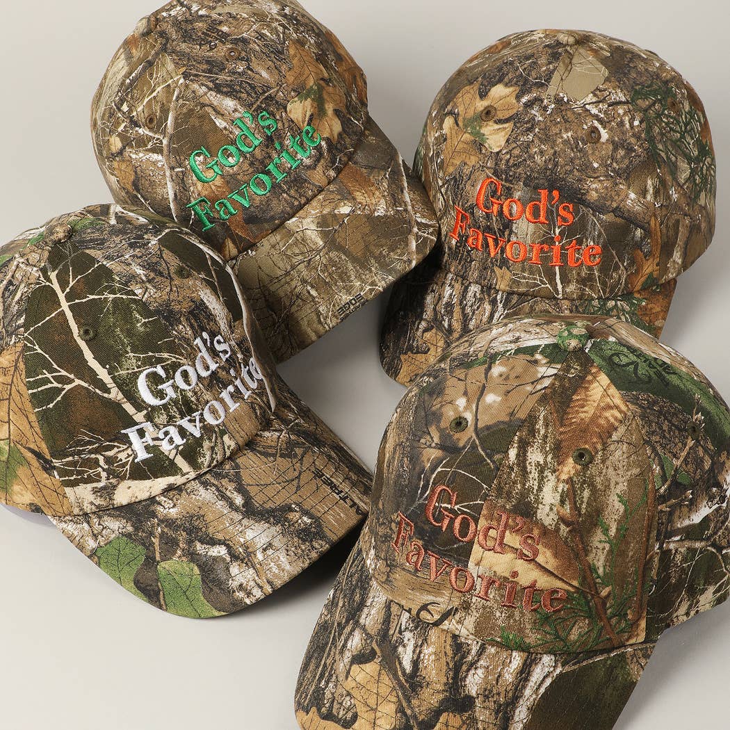 God's Favorite Realtree Camouflage Baseball Cap