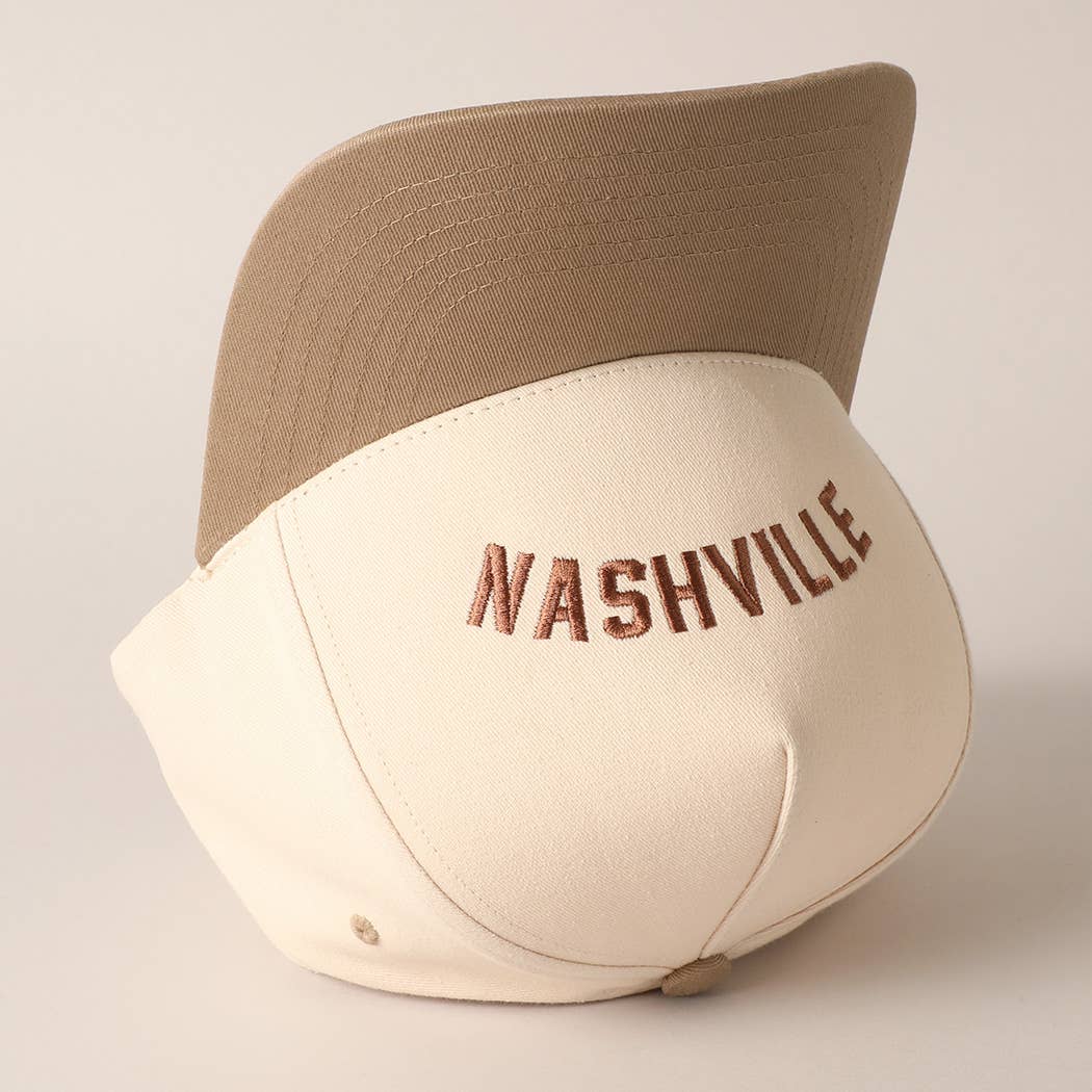 NASHVILLE - Upside Down Trucker Baseball Cap