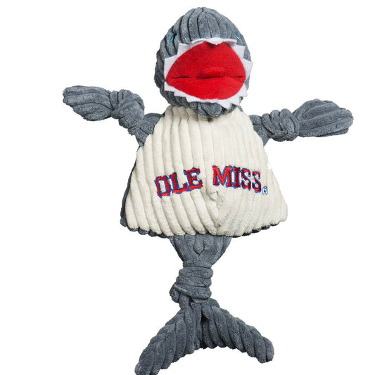 Ole Miss, Tony Land Shark Knottie® Plush Dog Toy