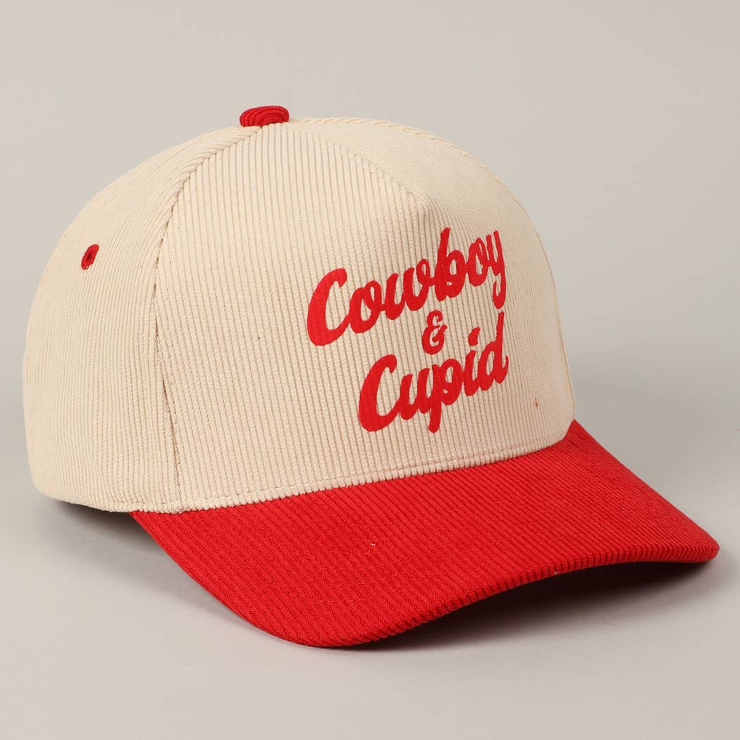 Cowboy & Cupid Two-Tone Corduroy 5-Panel Cap