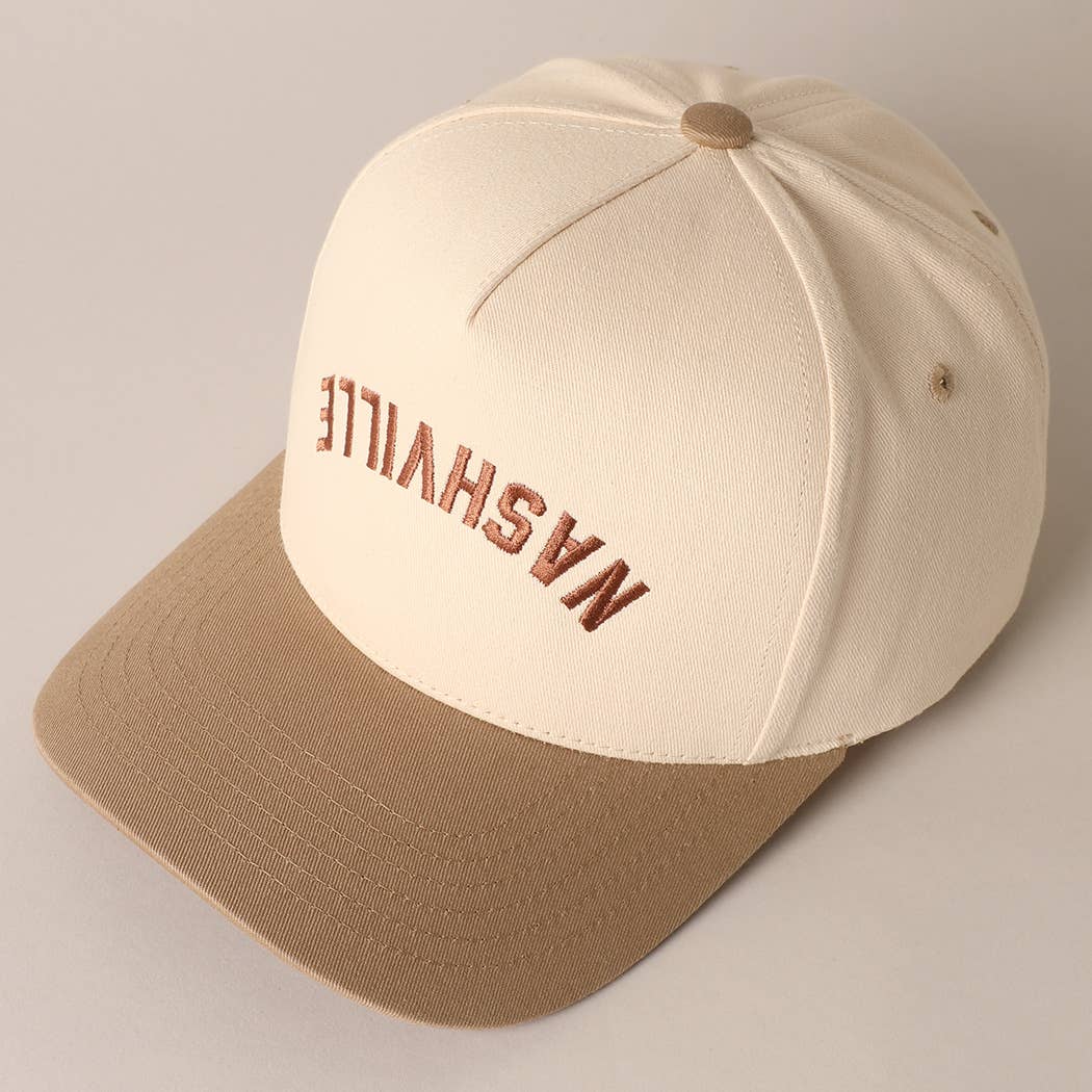 NASHVILLE - Upside Down Trucker Baseball Cap