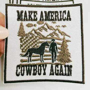 Make America Cowboy Again Hat Patch