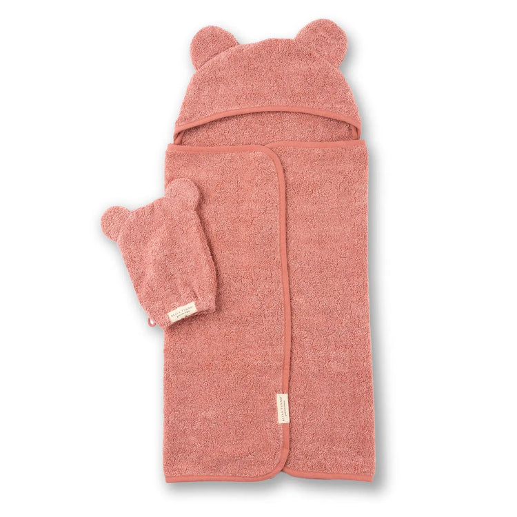 Hooded Towel + Wash Mitt Set