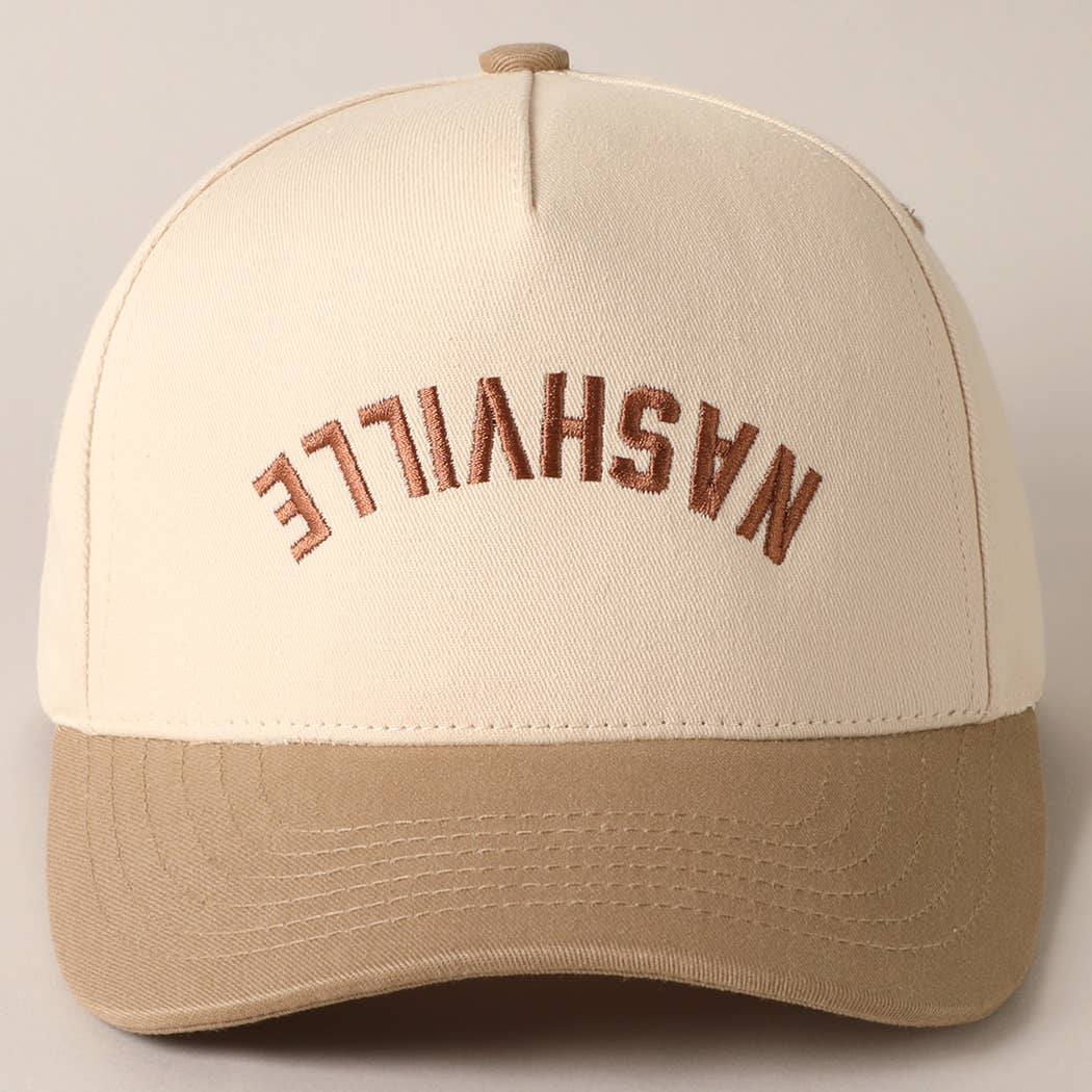 NASHVILLE - Upside Down Trucker Baseball Cap