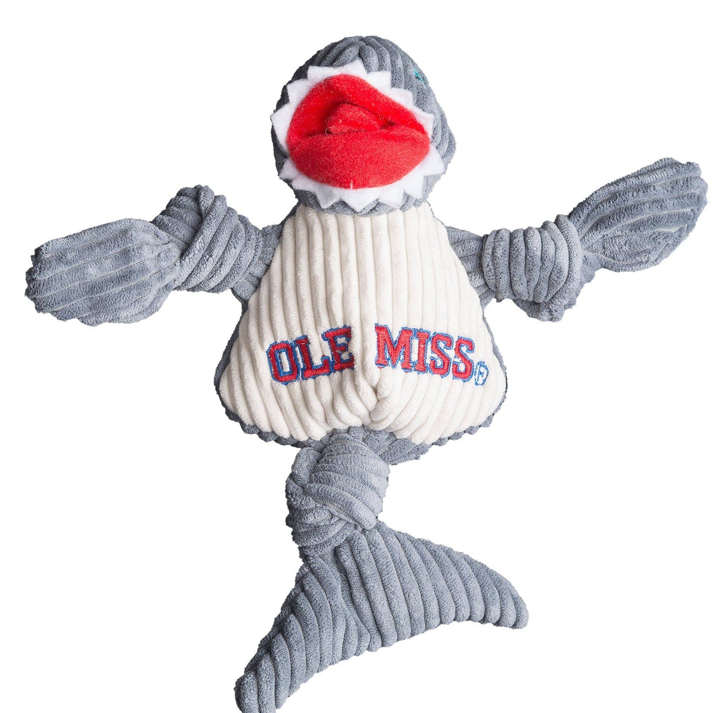 Ole Miss, Tony Land Shark Knottie® Plush Dog Toy