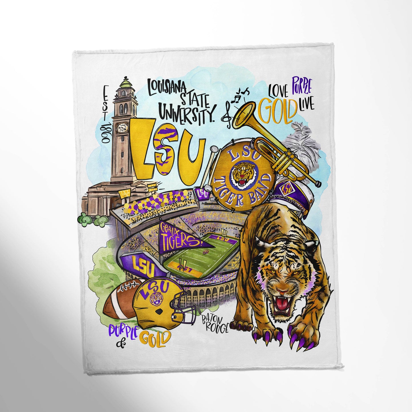 SEC Team Throw Blanket