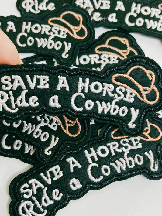 Save a Horse Hat Patch