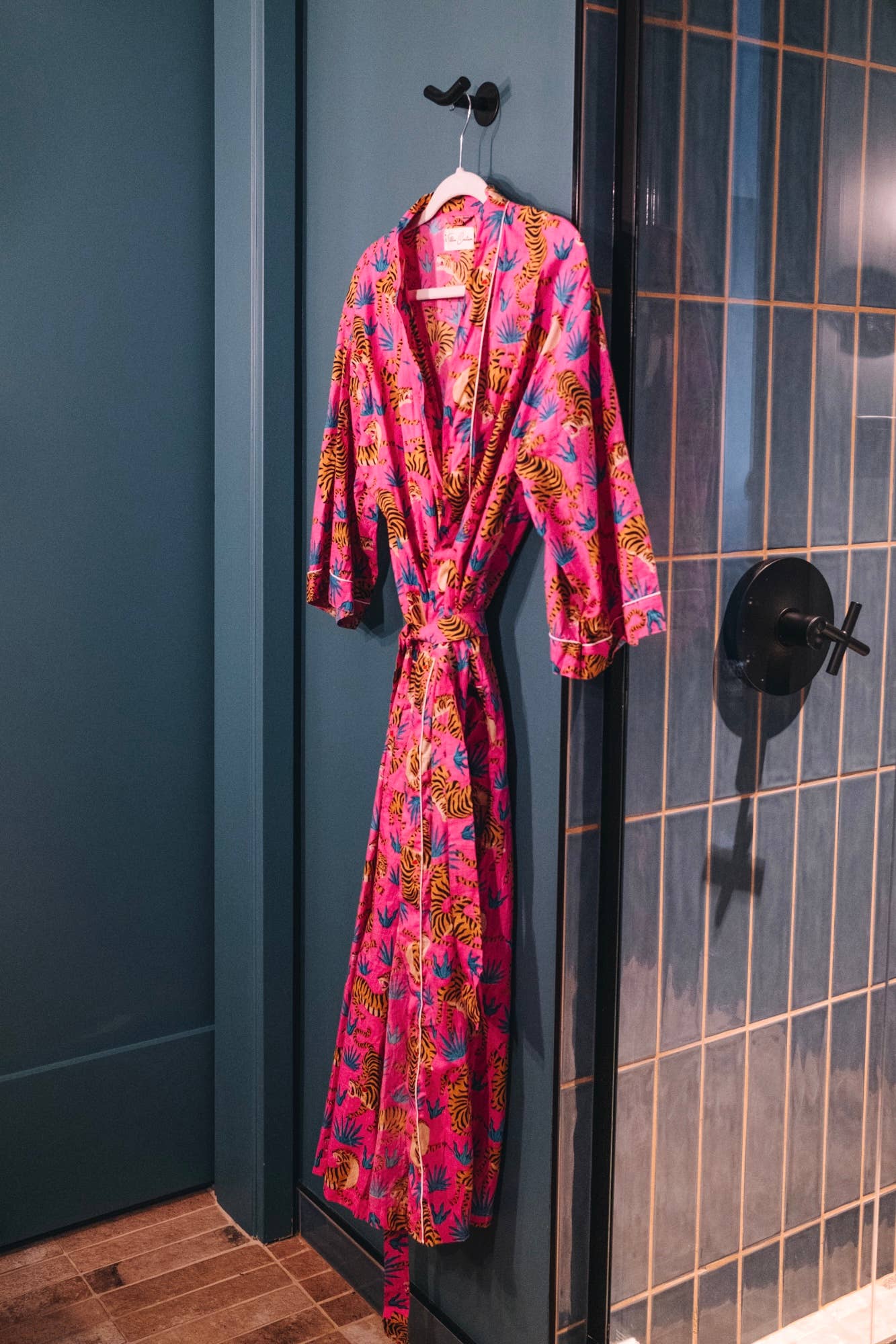 Pink Tiger Kimono Robe