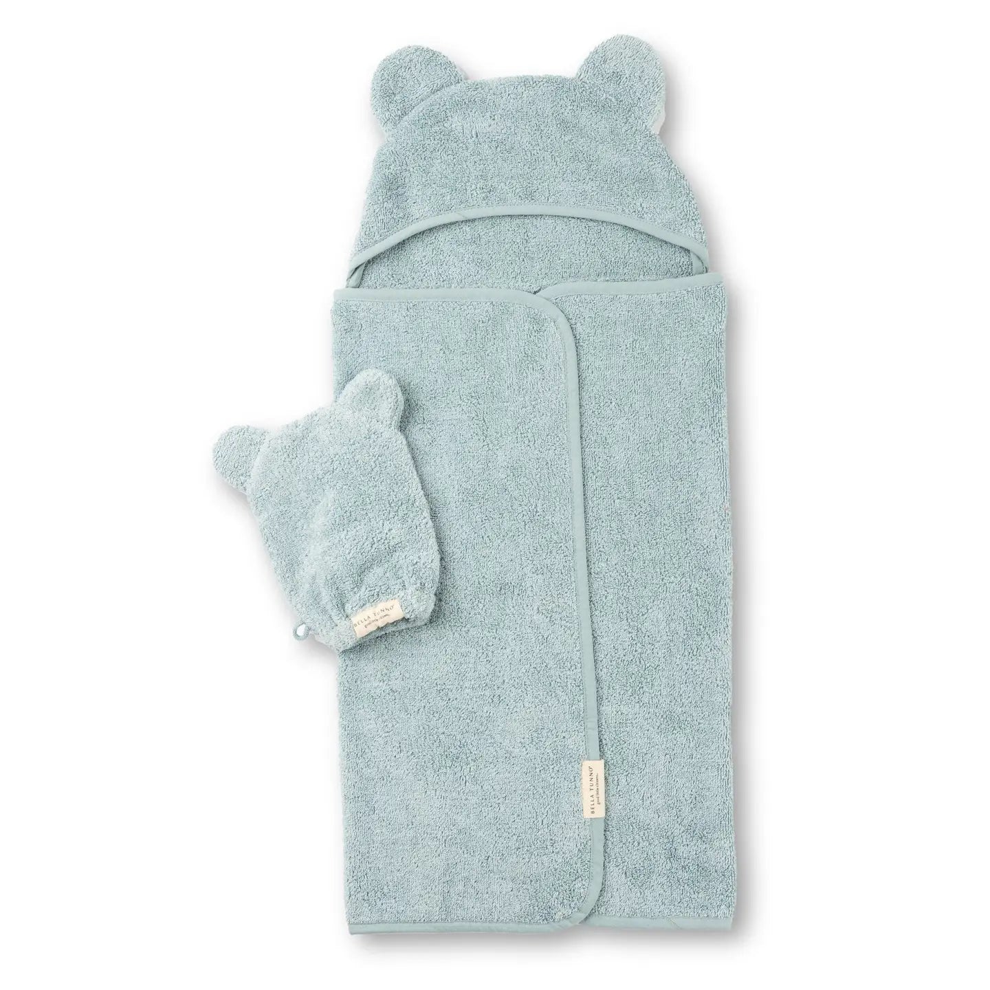 Hooded Towel + Wash Mitt Set