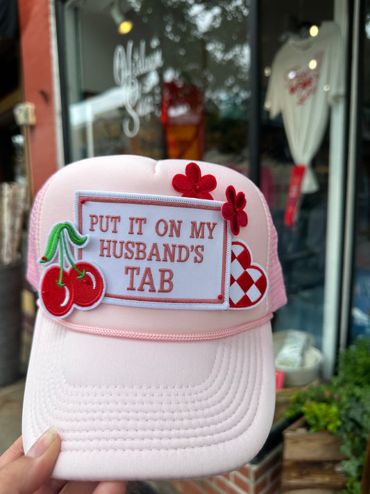 Put it on my Husbands Tab Hat Patch