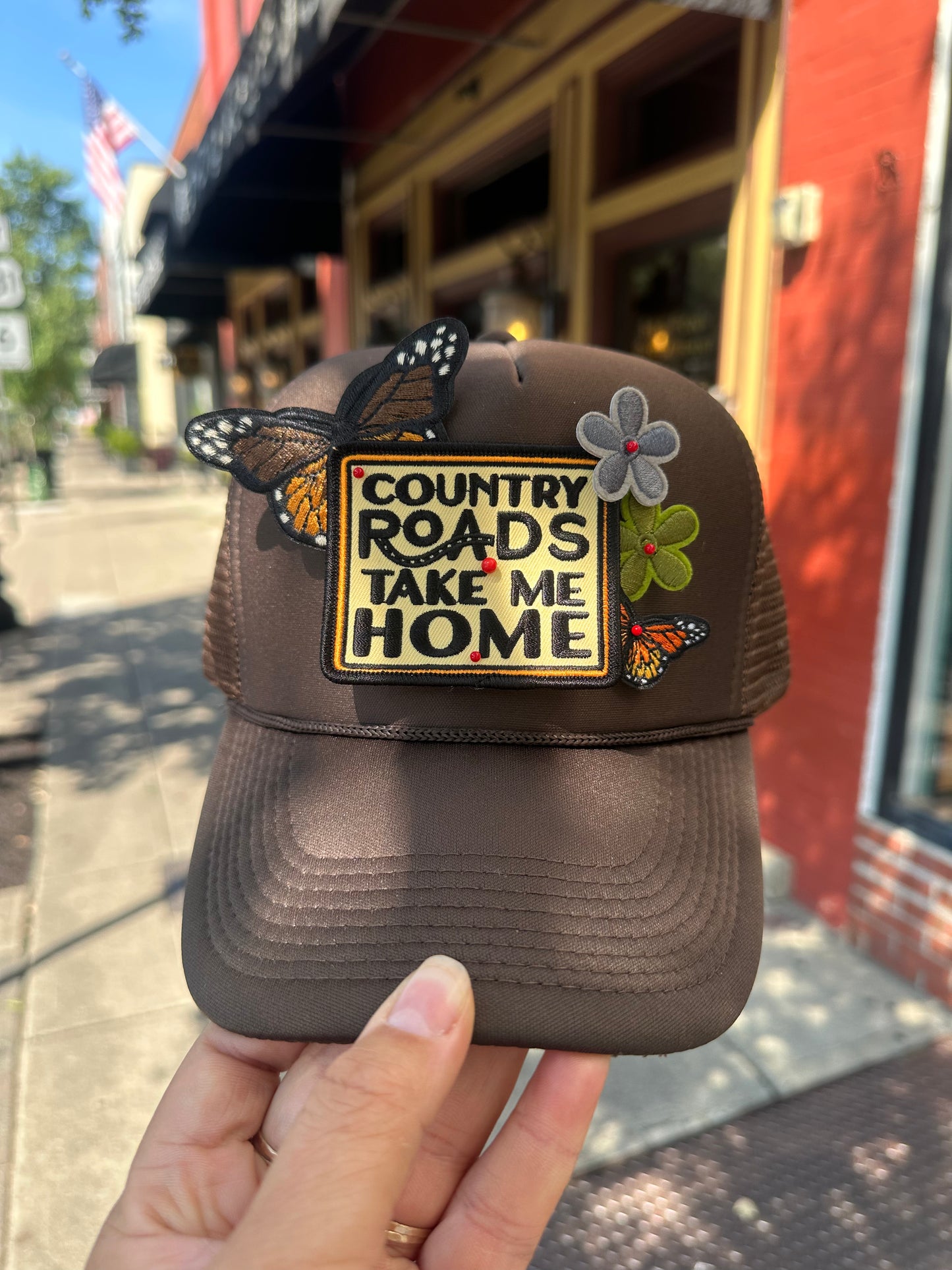 Country Roads Hat Patch