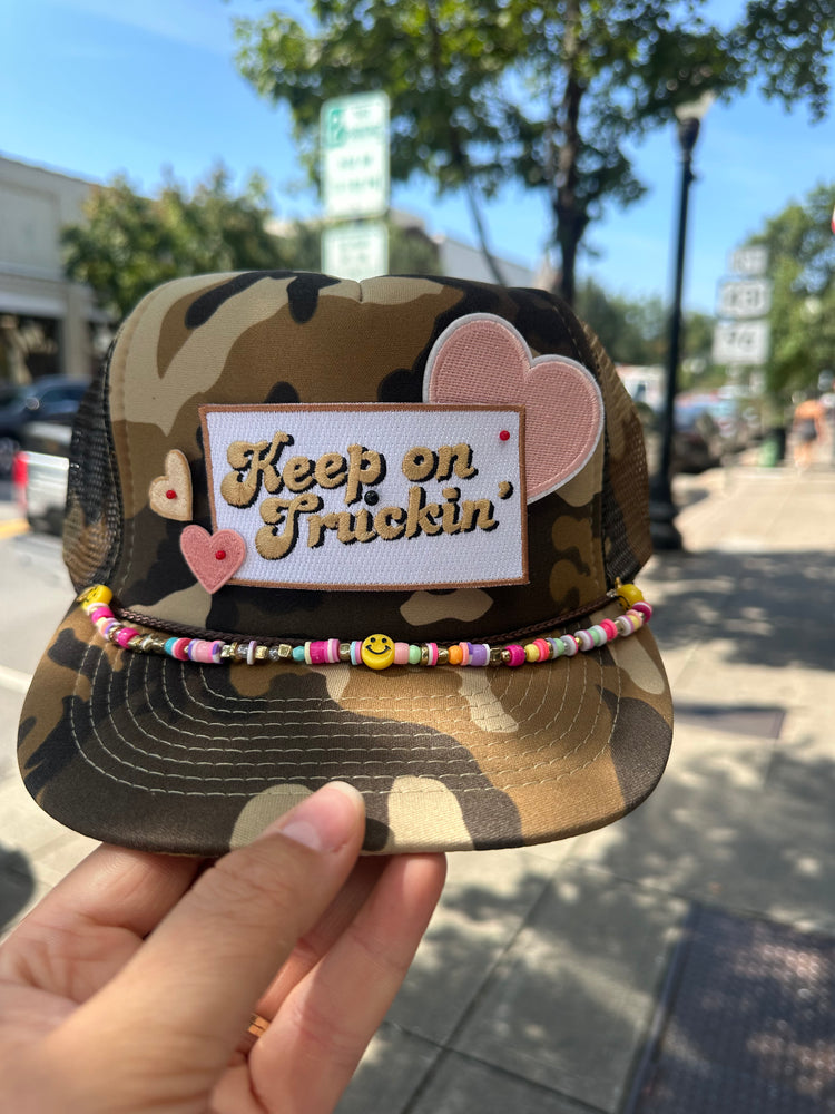 Keep on Truckin Hat Patch