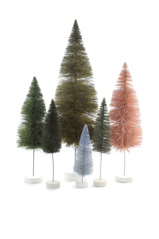 RAINBOW TREES- GREY SET OF 6