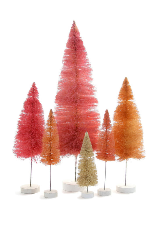 RAINBOW TREES-PINK SET OF 6