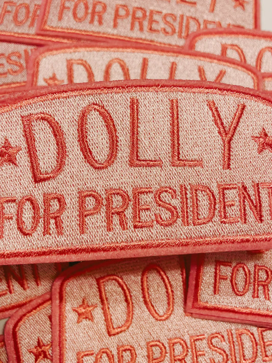 Dolly for President Hat Patch