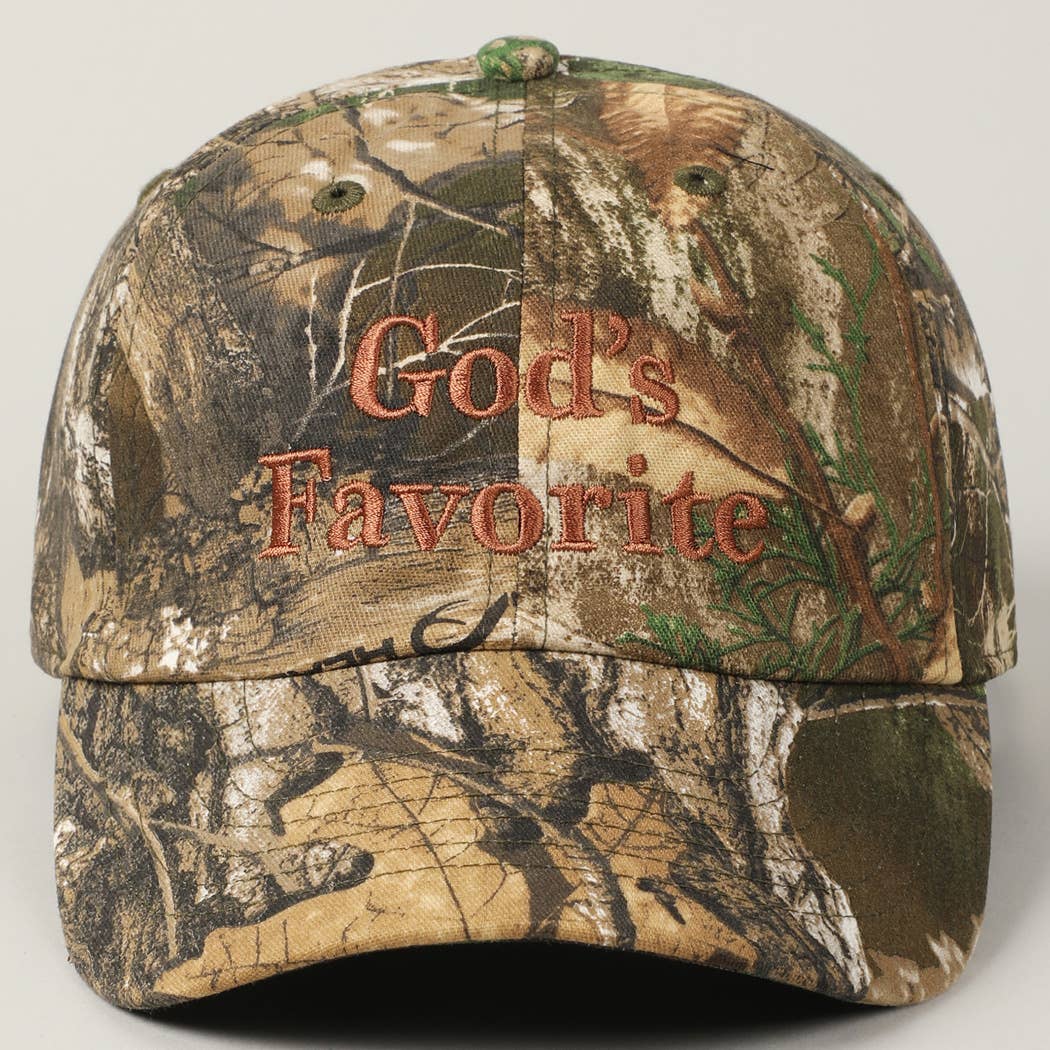 God's Favorite Realtree Camouflage Baseball Cap