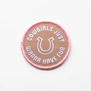 Cowgirls Wanna Have Fun Hat Patch