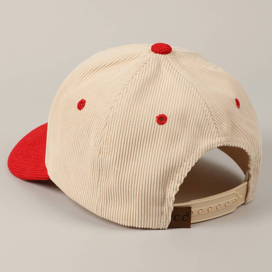 Cowboy & Cupid Two-Tone Corduroy 5-Panel Cap