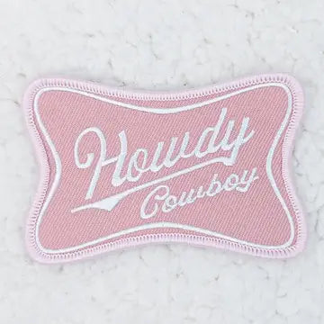 Howdy Cowboy Hat Patch