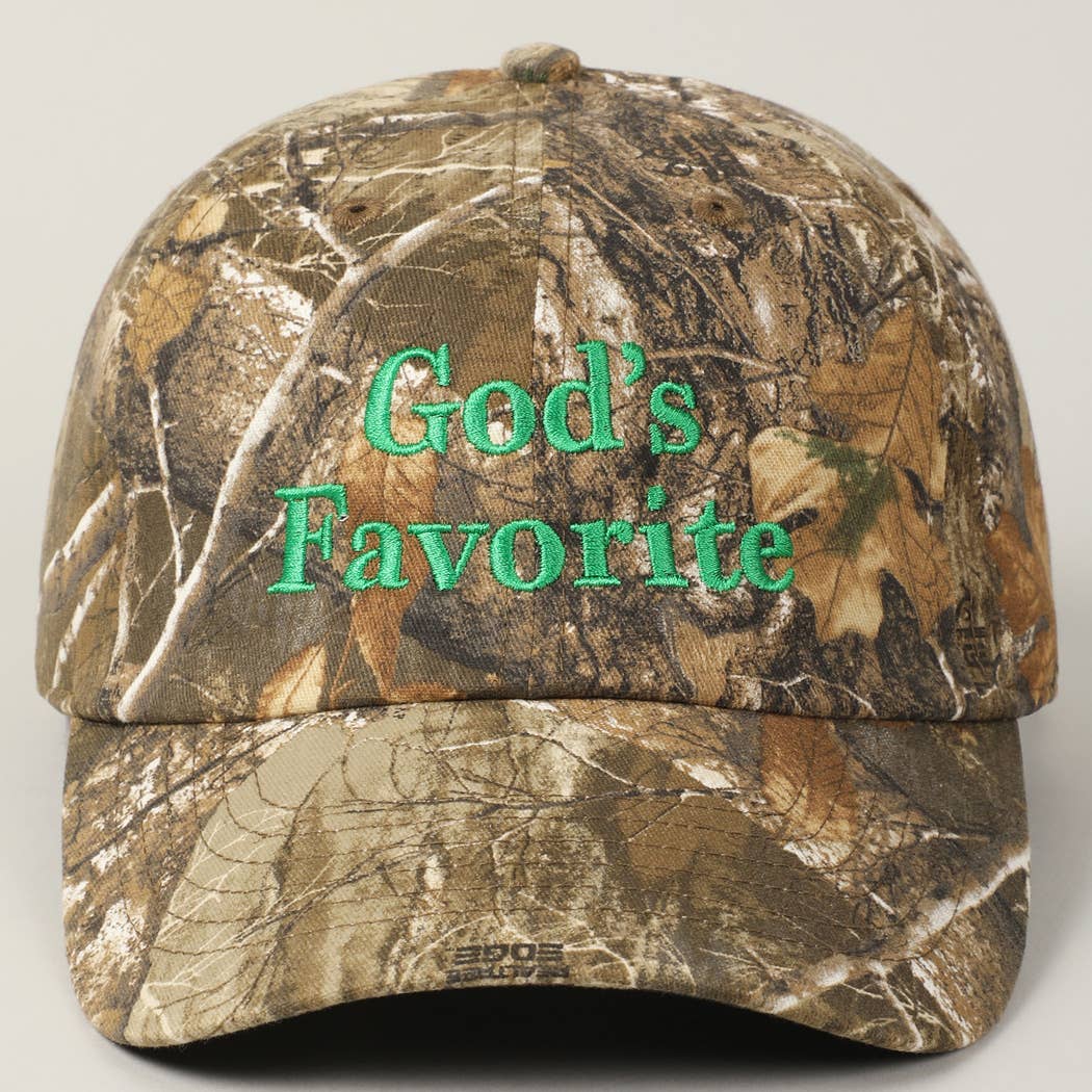 God's Favorite Realtree Camouflage Baseball Cap