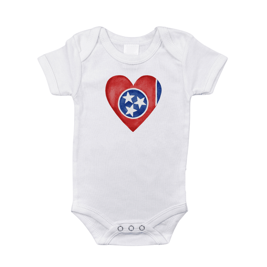 Tennessee Heart Baby Onesie