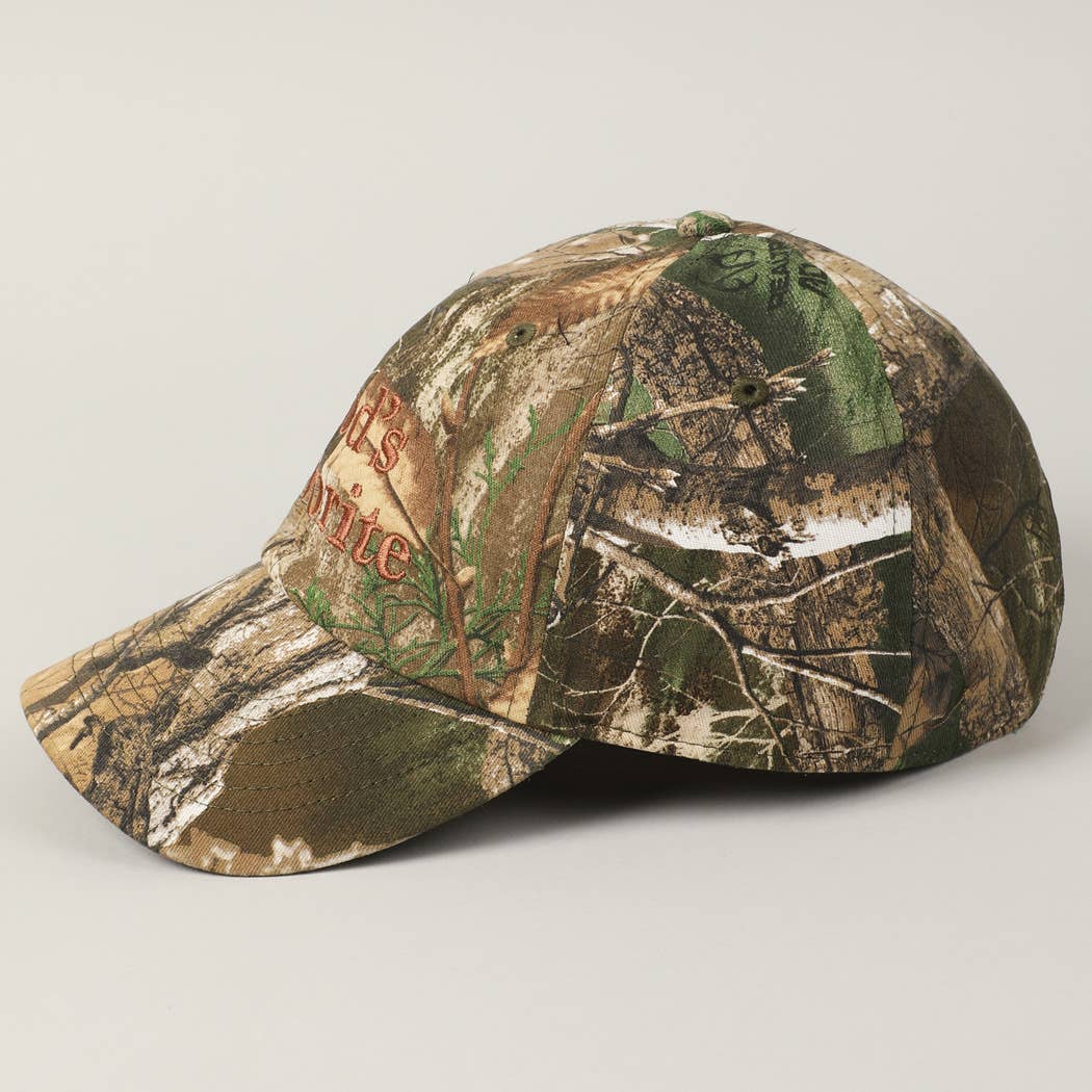 God's Favorite Realtree Camouflage Baseball Cap