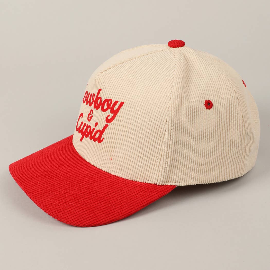 Cowboy & Cupid Two-Tone Corduroy 5-Panel Cap