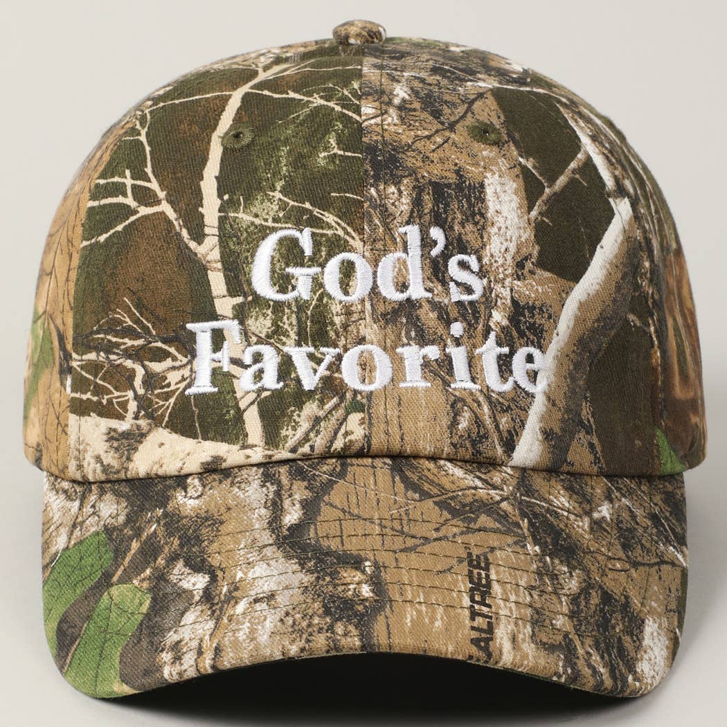 God's Favorite Realtree Camouflage Baseball Cap