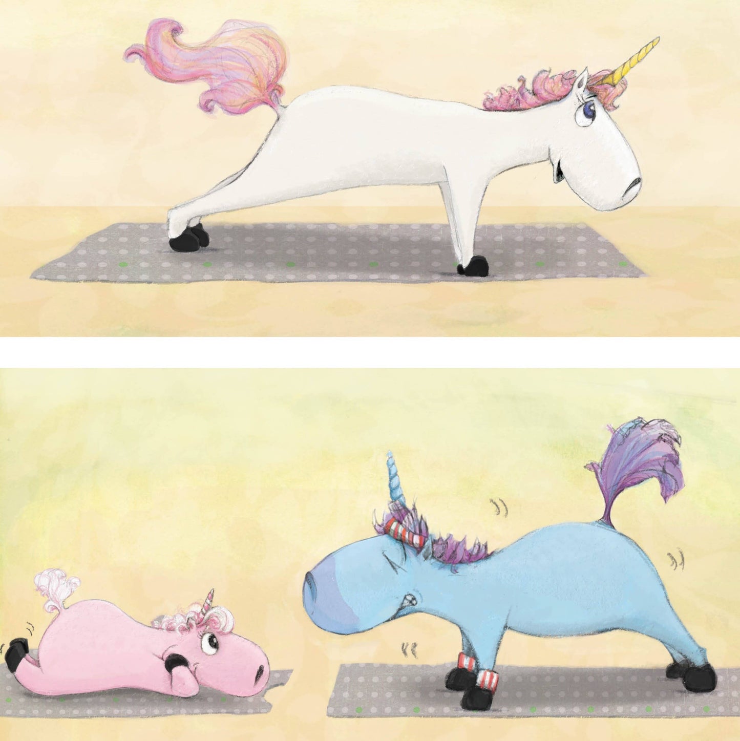 Unicorn Yoga hardcover picture book