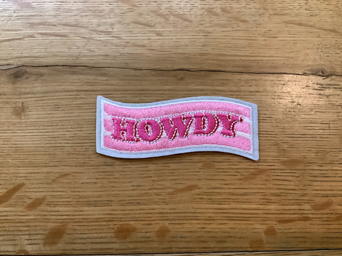 Pink Howdy Hat Patch