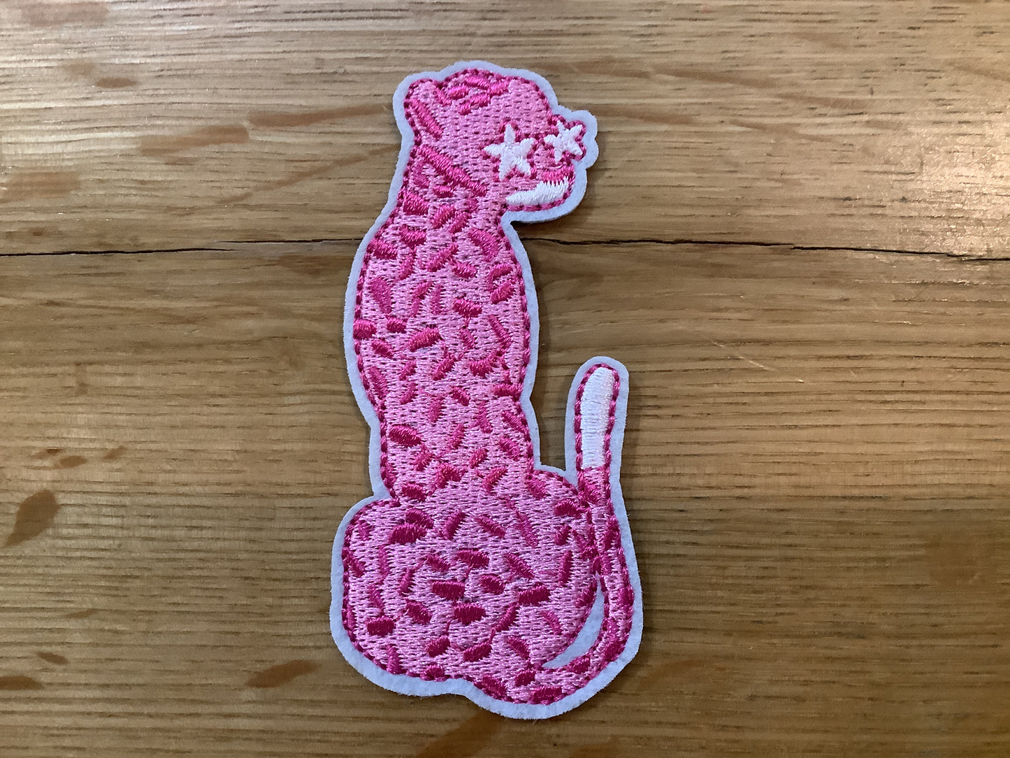 Pink Cheetah Hat Patch