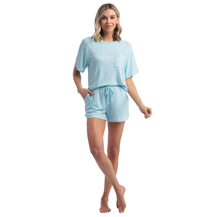 Dream Slouchy Tee Top with Shorts Lounge Set