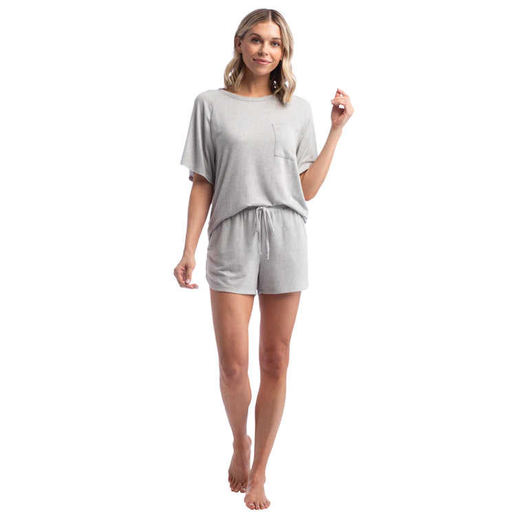 Dream Slouchy Tee Top with Shorts Lounge Set