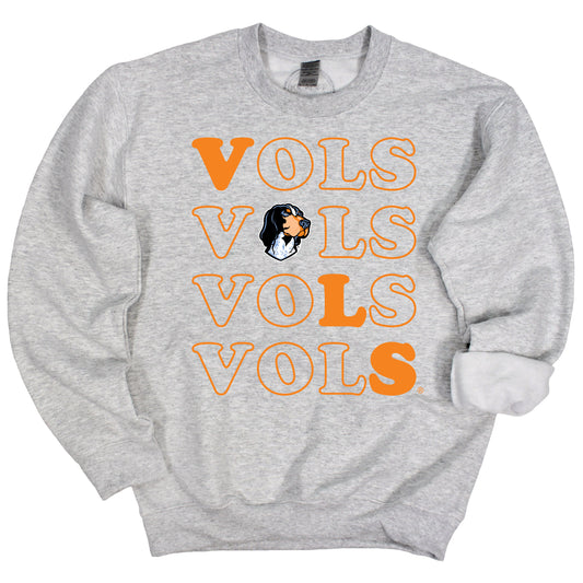 Stacked Crewneck University of Tennessee