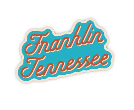 Franklin Script Sticker