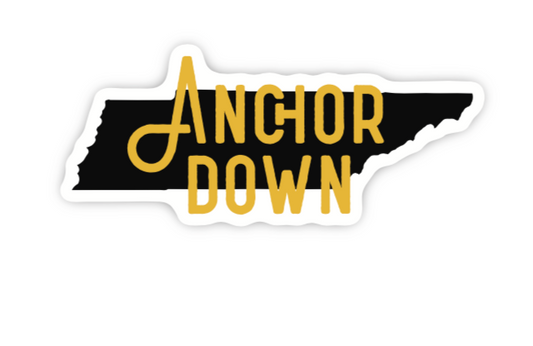 Anchor Down Sticker