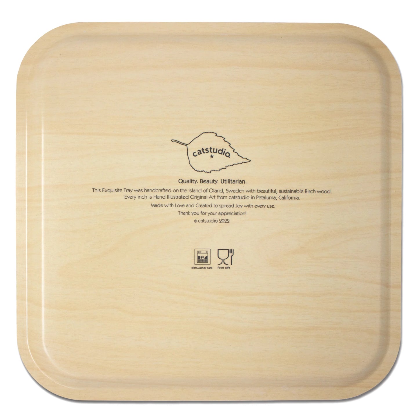 Night Before Christmas Birchwood Tray