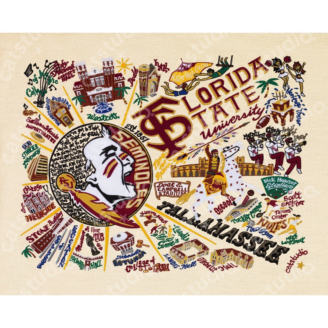 Florida State University Art Print 8x10
