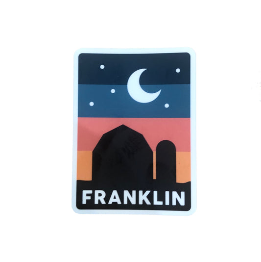 Barn Silhouette Franklin Sticker