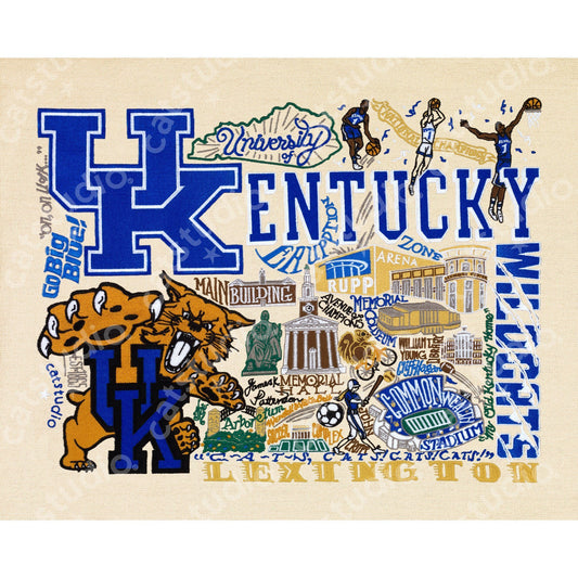 Kentucky, University Art Print 8x10